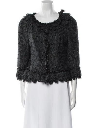 Pre-owned Chanel 2006 Nylon Evening Jacket In Blue