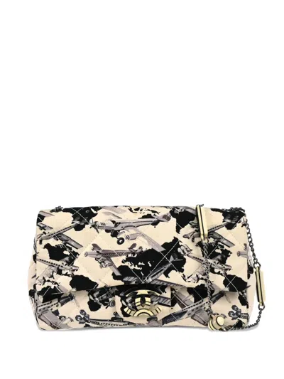 Pre-owned Chanel 2006 Single Flap Shoulder Bag In White