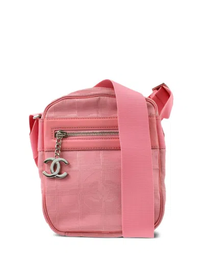 Pre-owned Chanel 2006 Travel Line Shoulder Bag In Pink