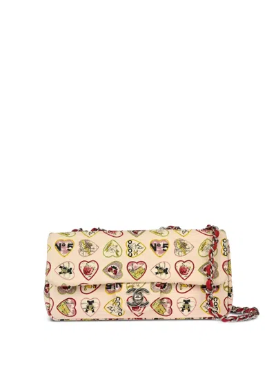 Pre-owned Chanel 2006 Valentine Chain Shoulder Bag In Pink