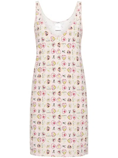 Pre-owned Chanel 2006 Valentine Dress In Pink