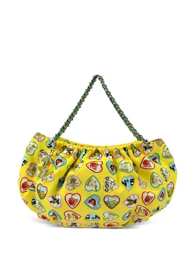 Pre-owned Chanel 2006 Valentine Shoulder Bag In Yellow