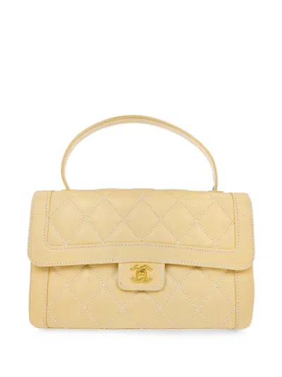 Chanel 2006 Wild Stitch Tote Bag In Yellow