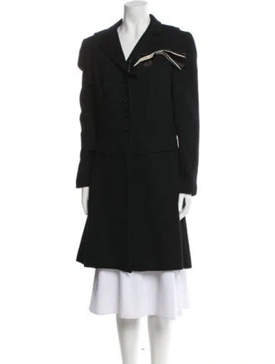Pre-owned Chanel 2006 Wool Coat In Black