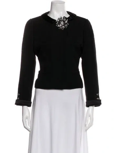 Pre-owned Chanel 2006 Wool Evening Jacket In Black