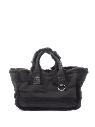 Pre-owned Chanel 2006-2008 Sports Line Tote Bag In Black