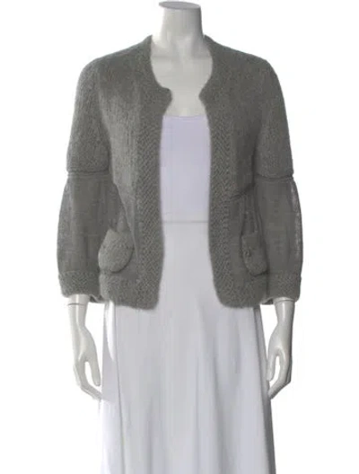 Pre-owned Chanel 2007 Alpaca Sweater In Gray