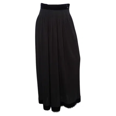 Pre-owned Chanel 2007 Black Pleated Skirt