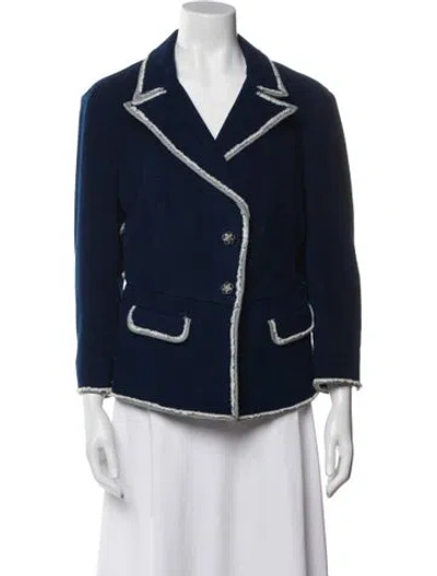 Pre-owned Chanel 2007 Blazer In Blue