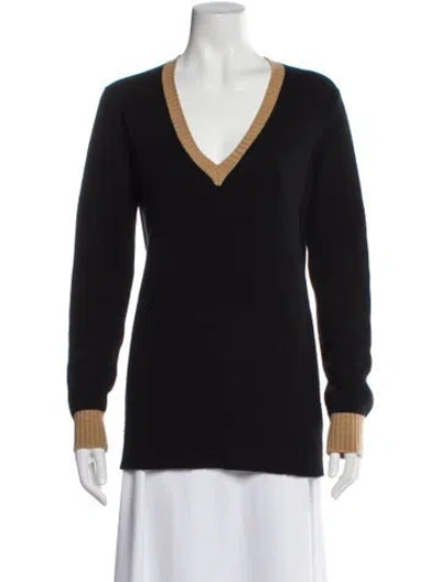 Pre-owned Chanel 2007 Cashmere Sweater In Black