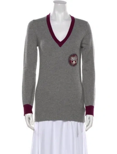 Pre-owned Chanel 2007 Cashmere Sweater In Gray