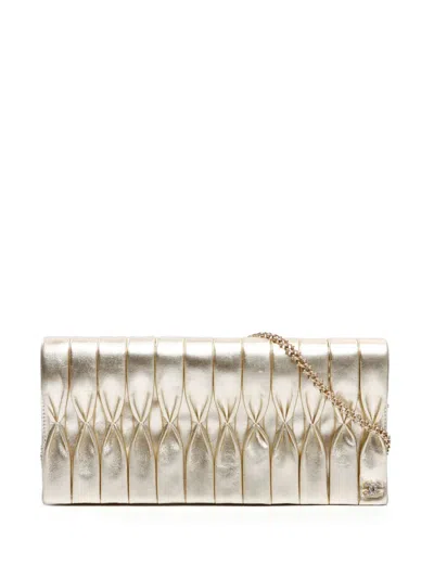 Pre-owned Chanel 2007 Chain-link Shoulder Bag In Gold