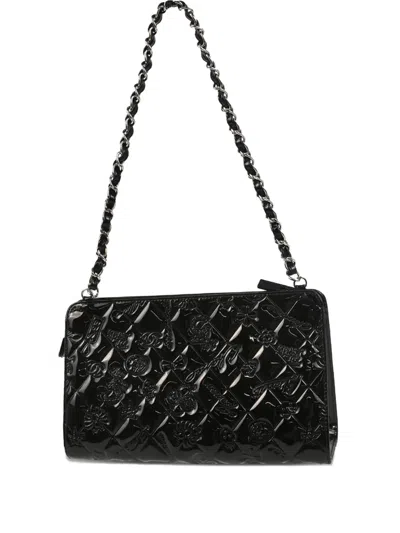 Pre-owned Chanel 2007 Icon Chain Handbag In Black