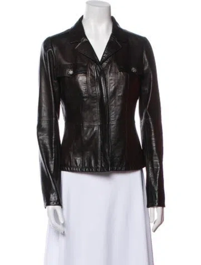 Pre-owned Chanel 2007 Metiers D'art Collection Biker Jacket In Black