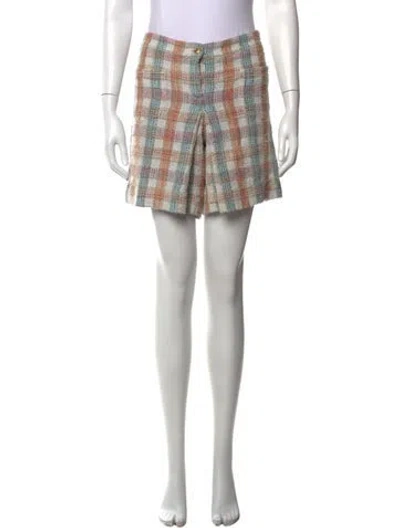 Pre-owned Chanel 2007 Mini Shorts In Blue/orange