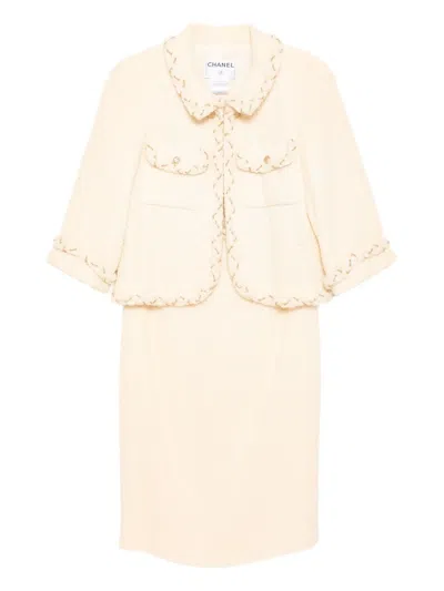 Pre-owned Chanel 2007 Setup Suit Jacket Skirt