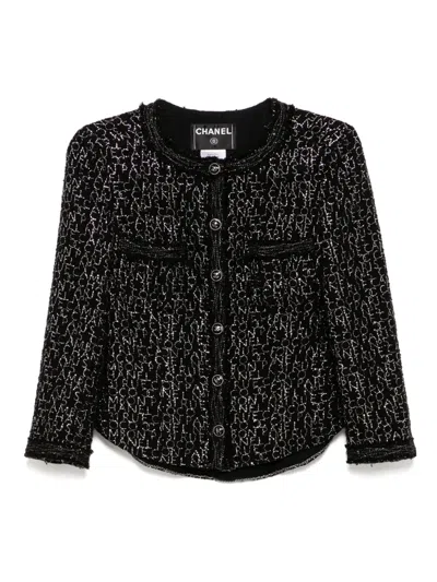 Pre-owned Chanel 2007 Single-breasted Jacket In Black