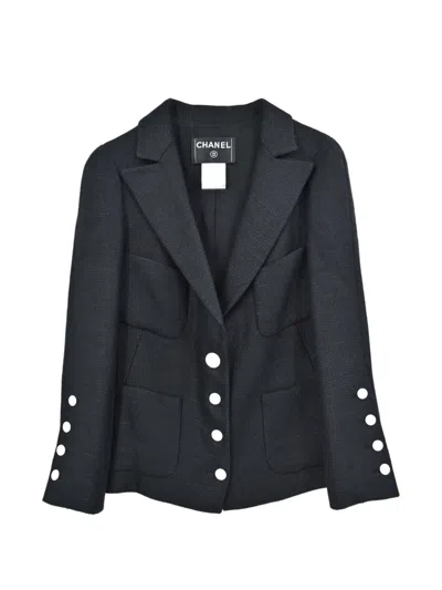 Pre-owned Chanel 2007 Single-breasted Jacket In Black