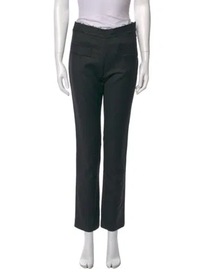 Pre-owned Chanel 2007 Skinny Leg Pants In Gray
