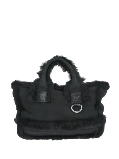 Pre-owned Chanel 2007 Sport Line Tote Bag In Black