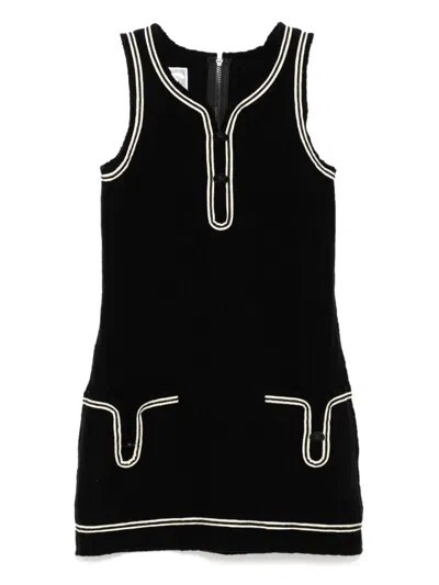 Pre-owned Chanel 2007 Sport-lone Sleeveless Dress In Black