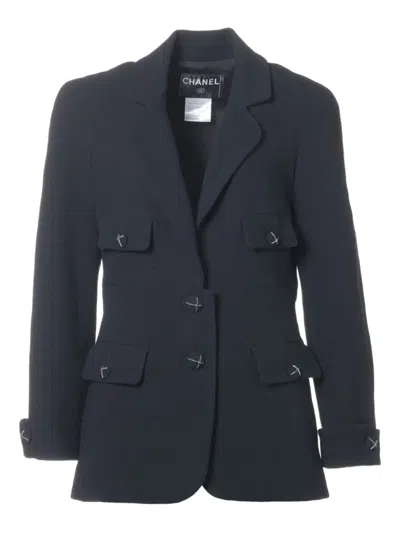 Pre-owned Chanel 2007 Wool Jacket In Black