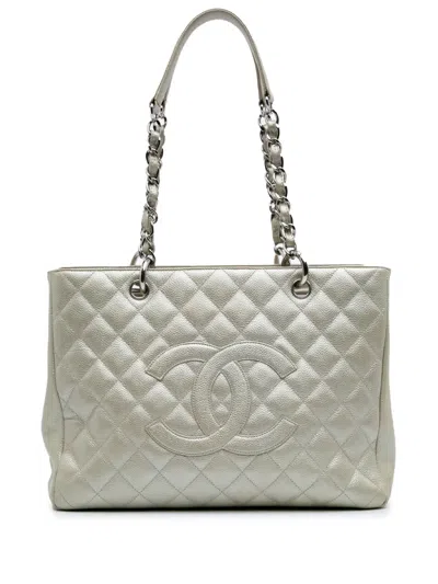 Pre-owned Chanel 2008-2009 Caviar Grand Shopping Tote Bag