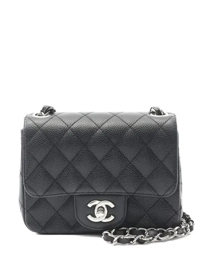 Pre-owned Chanel 2008-2009 Classic Flap Shoulder Bag In Black