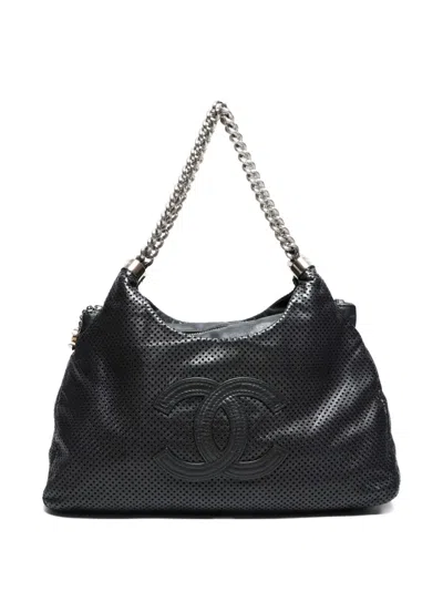 Pre-owned Chanel 2008-2009 Mark Chain Shoulderbag In Black