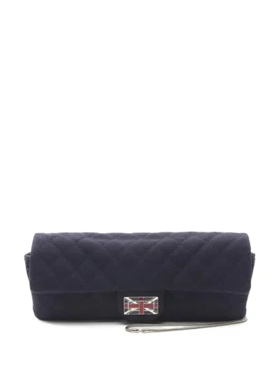 Pre-owned Chanel 2008-2009 Matelasse Union Jack Shoulder Bag In Black