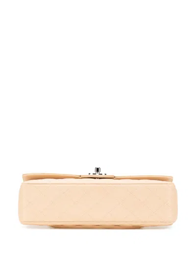 Pre-owned Chanel 2008-2009 Medium Classic Caviar Double Flap Shoulder Bag In Brown
