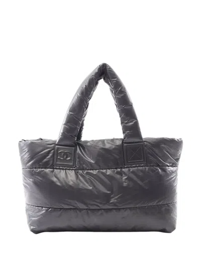 Pre-owned Chanel 2008-2009 Medium Quilted Nylon Coco Cocoon Tote Bag In Red