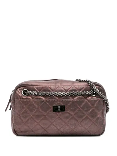 Pre-owned Chanel 2008-2009 Small Reissue 2.55 Quilted Aged Calfskin Camera Bag Shoulder Bag