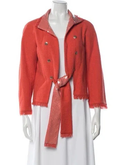 Pre-owned Chanel 2008 Blazer W/ Tags In Orange