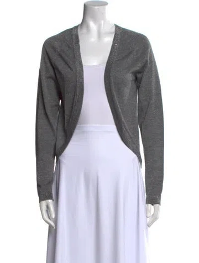 Pre-owned Chanel 2008 Cashmere Sweater In Gray