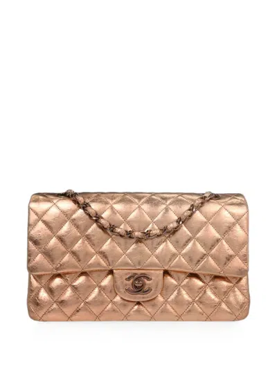 Chanel 2008 Classic Double Flap Special Edition Shoulder Bag In Gold