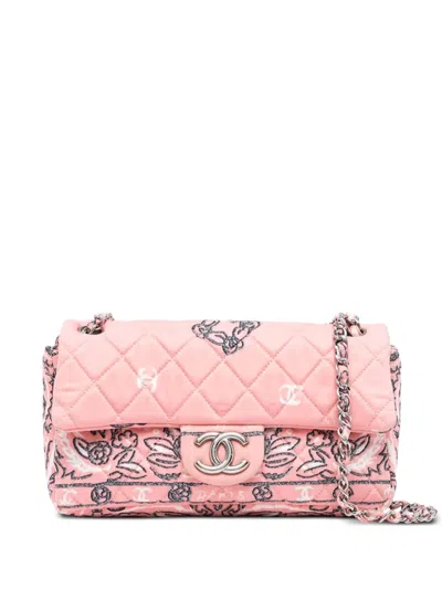 Pre-owned Chanel 2008 Classic Flap Shoulder Bag In Pink
