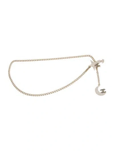 Pre-owned Chanel 2008 Interlocking Cc Logo Chain-link Belt