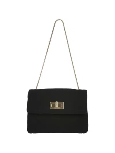 Pre-owned Chanel 2008 Mademoiselle Lock Handbag In Black