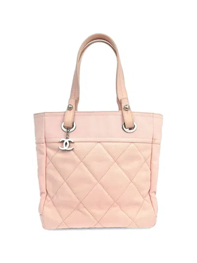Pre-owned Chanel 2008 Paris-biarritz Tote Bag In Pink