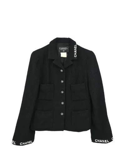 Pre-owned Chanel 2008 Single-breasted Jacket In Black