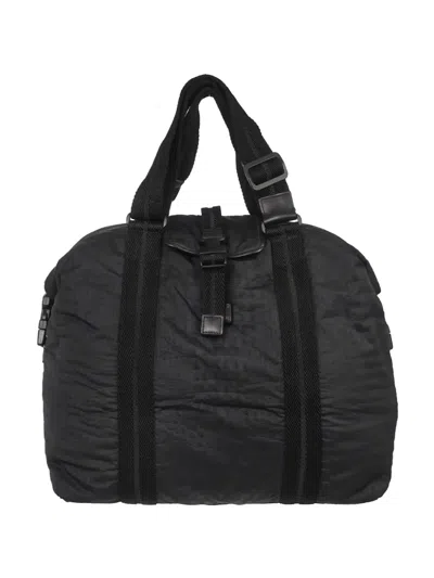 Pre-owned Chanel 2008 Sport Line Duffle Handbag In Black
