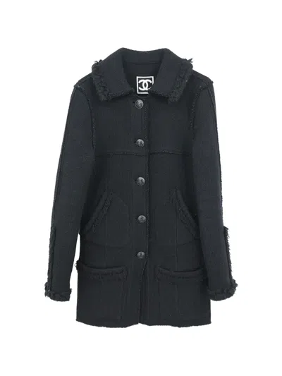 Pre-owned Chanel 2008 Sport Line Single-breasted Jacket In Black