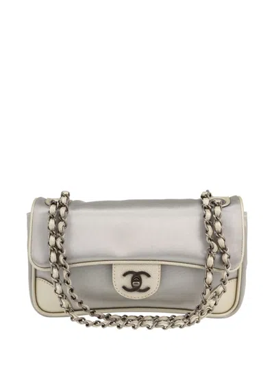 Pre-owned Chanel 2008 Timeless Shoulder Bag In Silver
