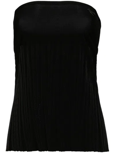 Pre-owned Chanel 2008 Tube Top In Black