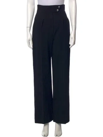Pre-owned Chanel 2008 Wide Leg Pants In Black