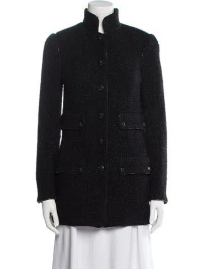 Pre-owned Chanel 2008 Wool Jacket In Black