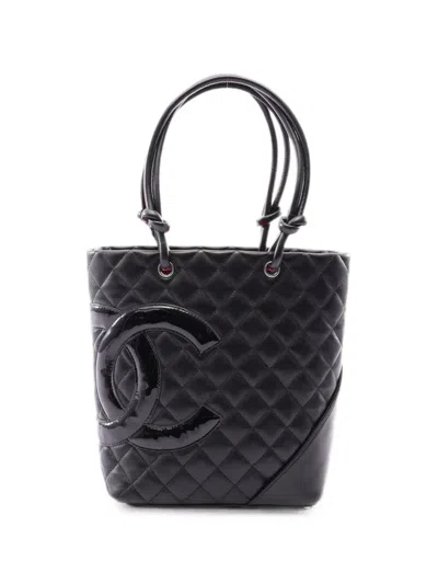 Chanel 2008-2009 Cambon Line Bucket Bag In Black