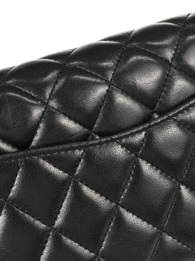 Chanel 2008-2009 East West Shoulder Bag In Black