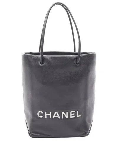 Pre-owned Chanel 2008-2009 Essential Pm Tote Bag In Black